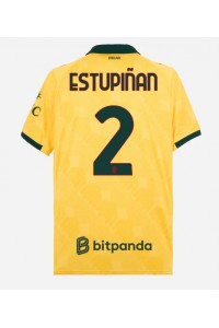 Fotbalové Dres AC Milan Pervis Estupinan #2 Třetí Oblečení 2025-26 Krátký Rukáv